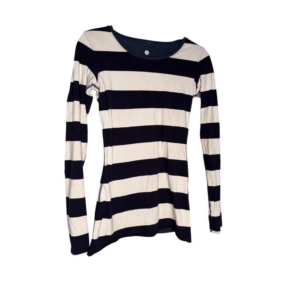 Lululemon reversible‎ striped long sleeve shirt